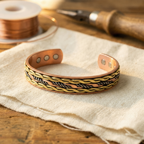 Ellington's Weave Copper Bracelet